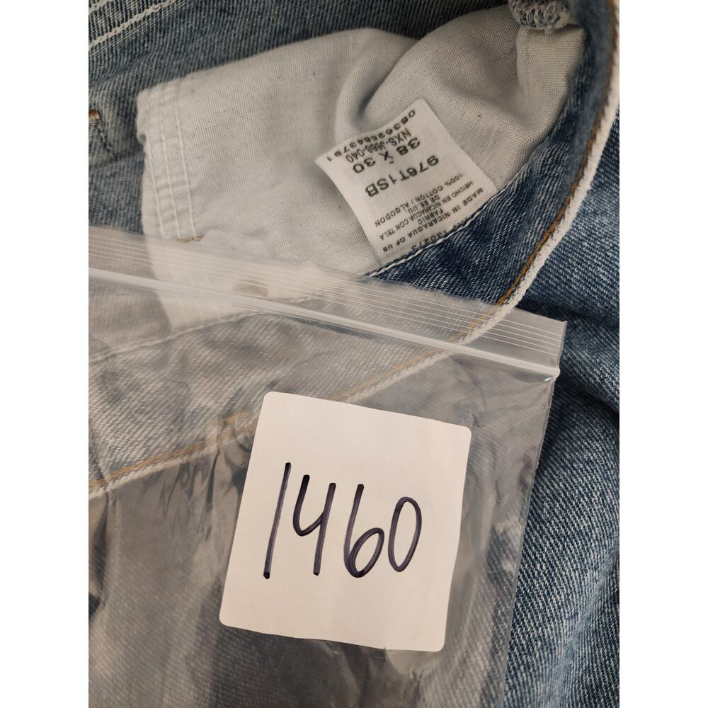 WRANGLER Blue Medium Wash Relaxed Fit Western Casual Jeans SZ 38x30 - Picture 8 of 8